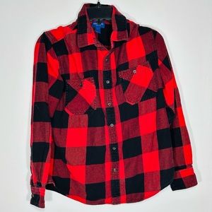 Men’s Arizona Jean Co. Button Down Plaid Shirt